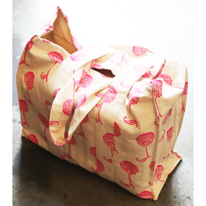 Pondicheri Pink Canvas Bag